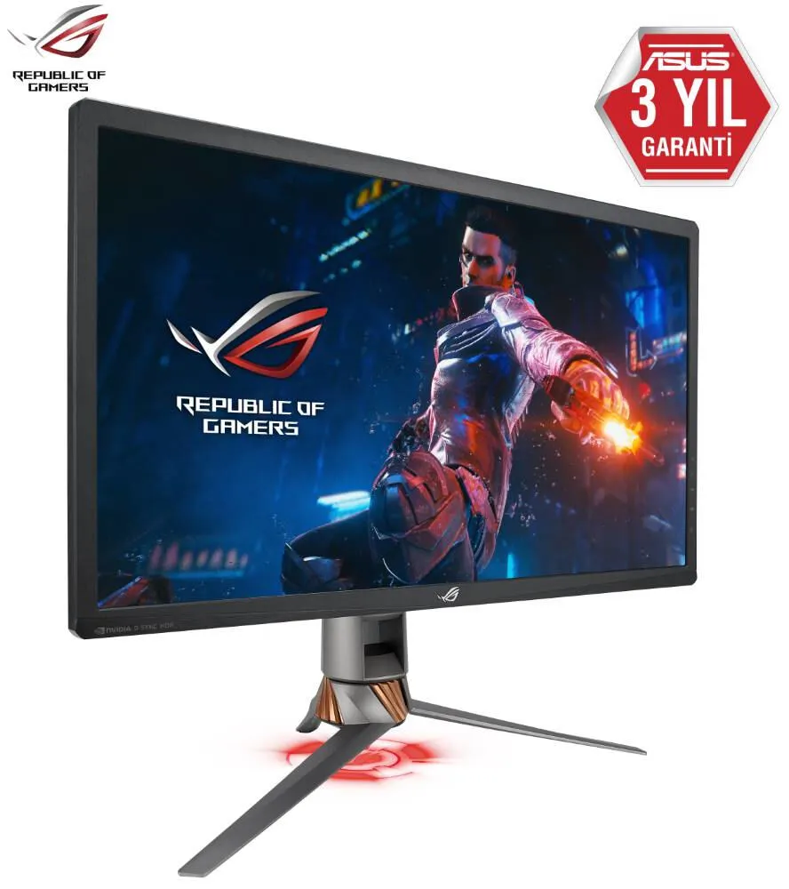 ASUS ROG Swift PG27UQ 90LM03A0-B01370 27 inç 144Hz 4K UHD IPS Oyuncu Monitörü Thumbnail 10