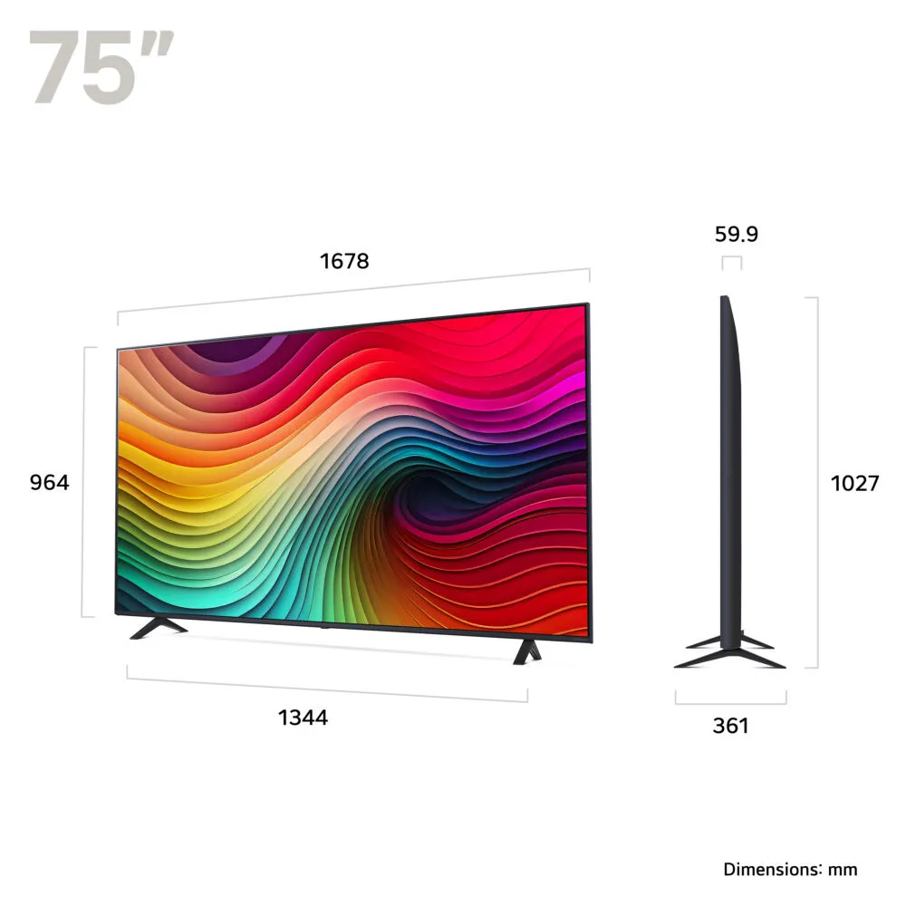 LG 75NANO81T6A.AEK Televizyon (TV) Thumbnail 1