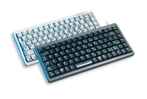 CHERRY Compact keyboard, Combo (USB + PS/2), DK, Black USB + PS/2 QWERTY Siyah Klavye & Mouse Seti Thumbnail 0