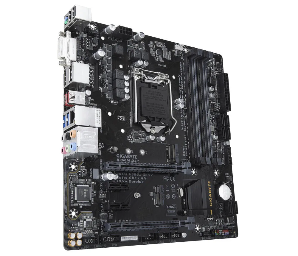 GIGABYTE B360M D3P LGA1151 4x DDR4 1x M.2 Micro-ATX Anakart Thumbnail 4