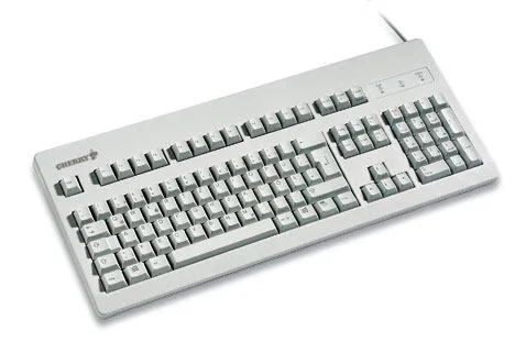 CHERRY G81 PS/2 Light Grey 104 Gri Klavye