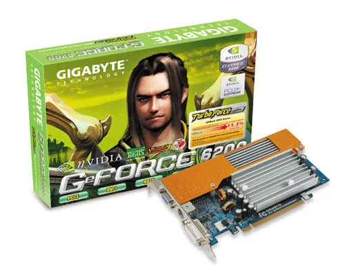 GIGABYTE GeForce 6200 TC 128MB DD2 PCI-E NVIDIA GDDR2 Ekran Kartı