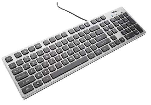 Trust Isla Keyboard USB QWERTY Gri Klavye