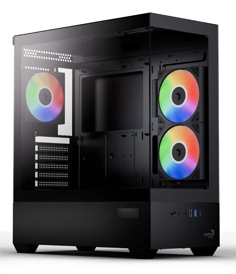 Aerocool P500D Digi-G-BK-v1 Midi Dikey (Tower) Siyah Kas