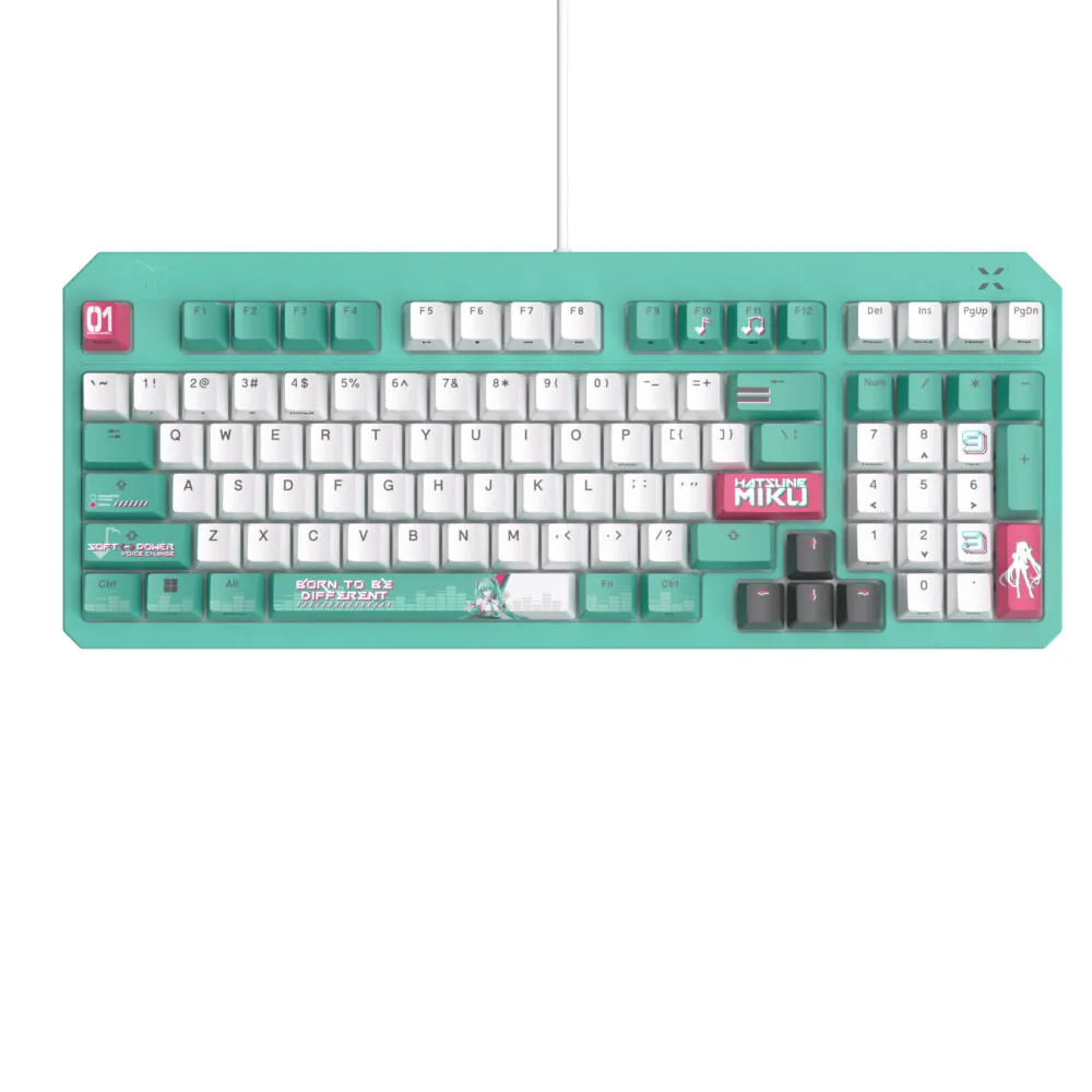 ASUS TUF Gaming K3 Gen II Hatsune Miku Edition 90MP0460-BKDA30 Mekanik RGB Oyuncu Klavyesi Thumbnail 6