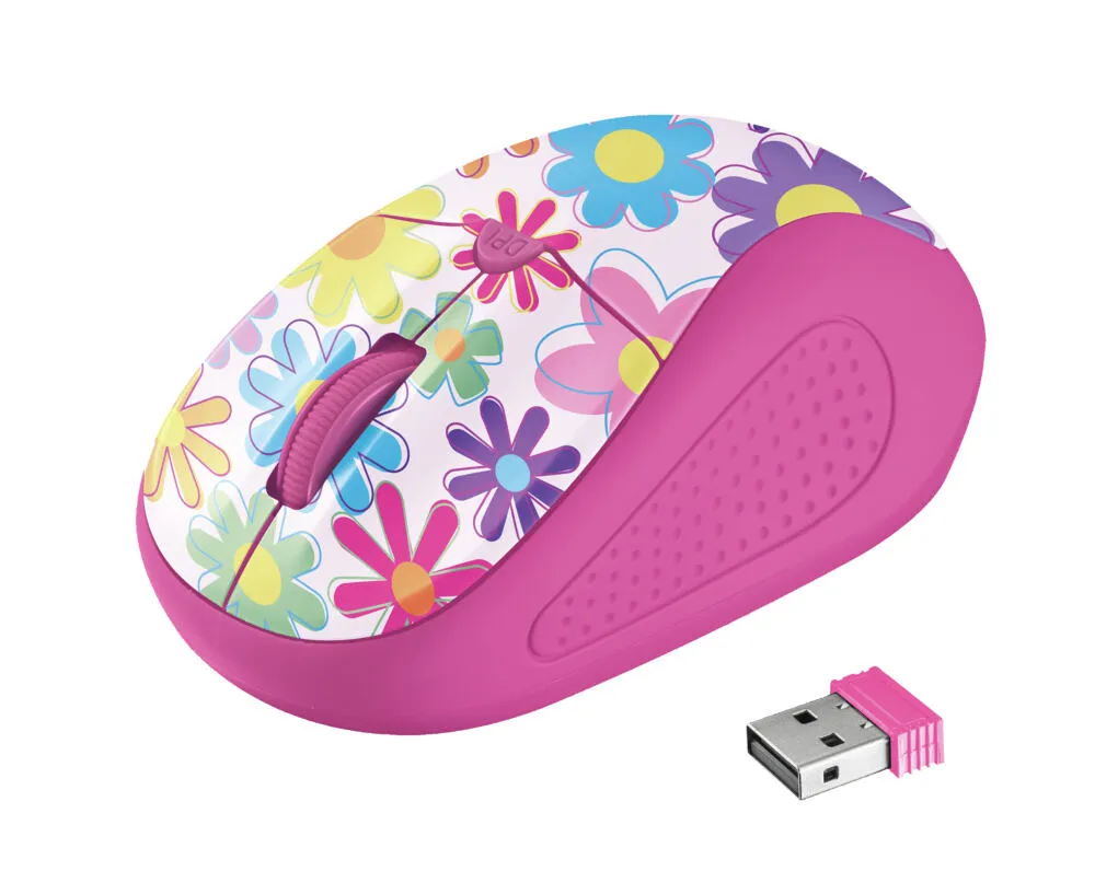 Trust 21481 Çocuklar İki elini de kullanabilen RF kablosuz 1600 DPI Mouse