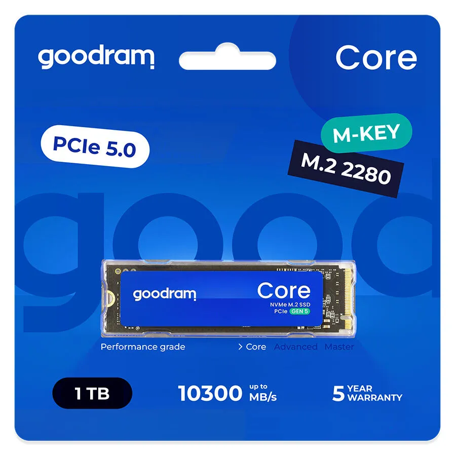 Goodram SSDR-GRC01-1K0-80 1 TB M.2 22x80 Gen5 NVMe SSD Thumbnail 1