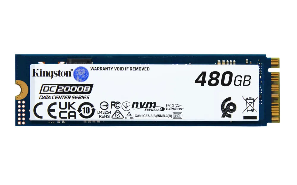 Kingston Technology DC2000B SEDC2000BM8/480G 480 GB M.2 22x80 Gen4 Soğutuculu NVMe SSD Thumbnail 1