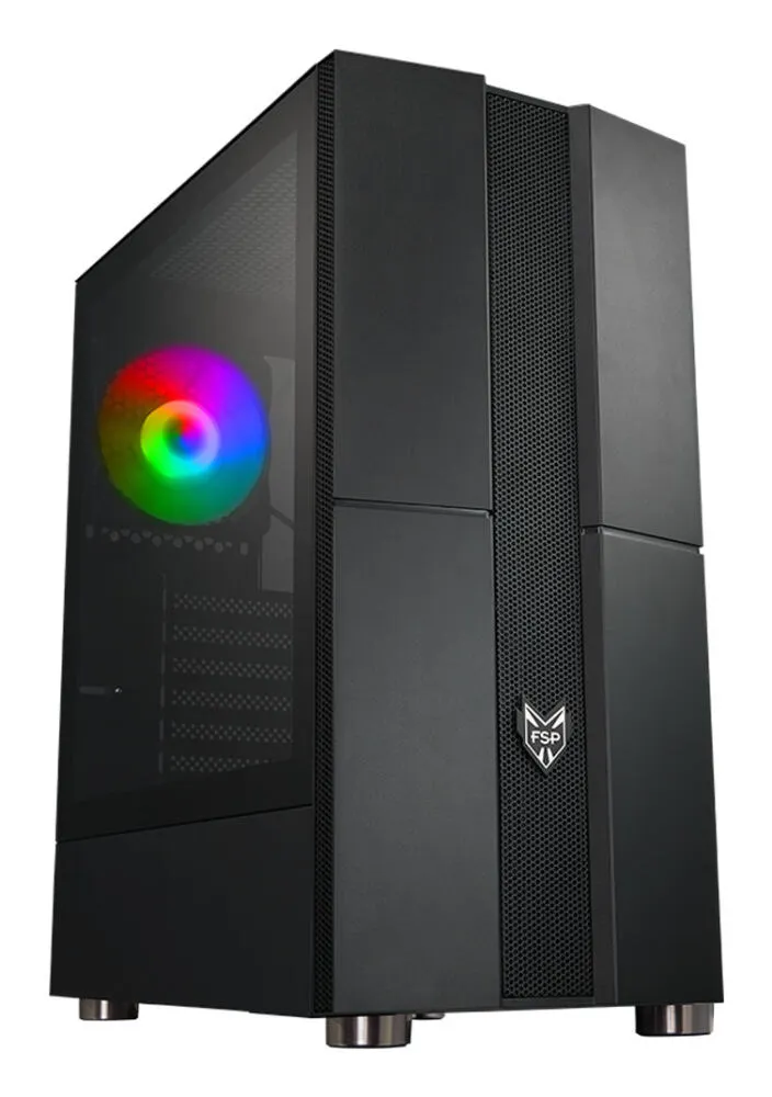 FSP CMT270 bilgisayar muhafazası Midi Dikey (Tower) Siyah Kas