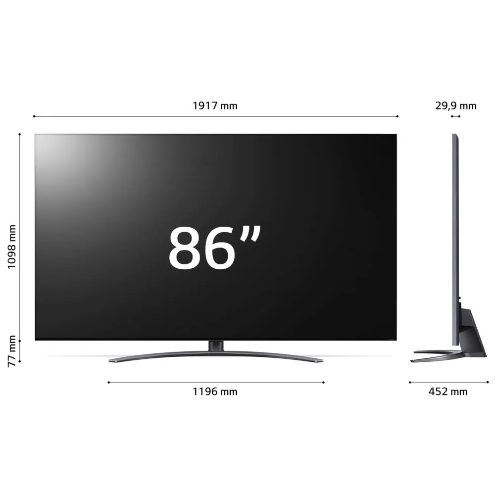 LG QNED MiniLED 86QNED916QE 86 inç 100Hz 4K Ultra HD TV Thumbnail 6