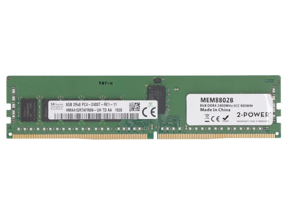 2-Power 2P-852261-001 8 GB 1 x 8 GB DDR4 288-pin DIMM ECC RAM Bellek Server RAM