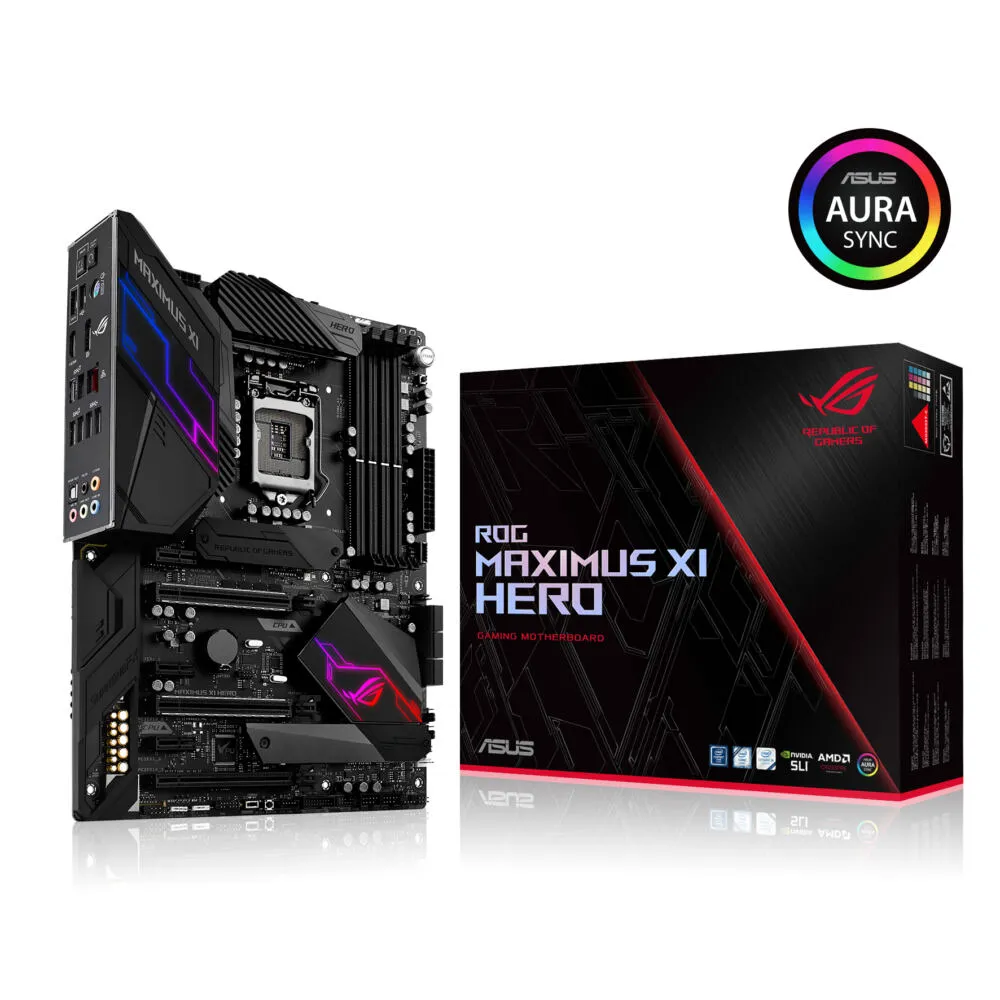 ASUS ROG MAXIMUS XI HERO 90MB0XS0-M0EAY0 LGA1151 4x DDR4 2x M.2 ATX Anakart Thumbnail 2