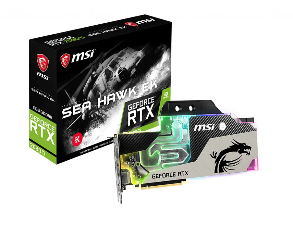MSI SEA HAWK RTX 2080 TI EK X NVIDIA GeForce RTX Ti 11 GB GDDR6 Ekran Kartı