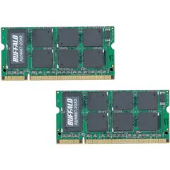 Buffalo TechWorks 2 GB 2 x 1 GB DDR2 200-pin SO-DIMM RAM Bellek
