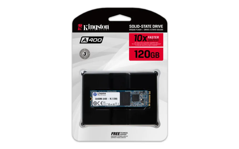 Kingston Technology A400 120 GB SA400M8/120G M.2 SSD Thumbnail 3