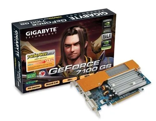 GIGABYTE 7100GS 128MB DDRII DVI SLI NVIDIA GDDR2 Ekran Kartı