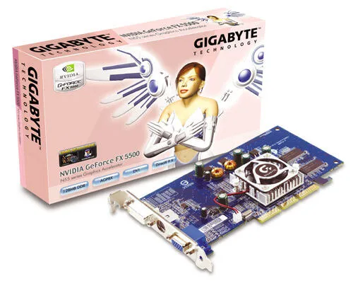 GIGABYTE FX5500 128MB Bus Speed 8X NVIDIA GeForce GDDR Ekran Kartı