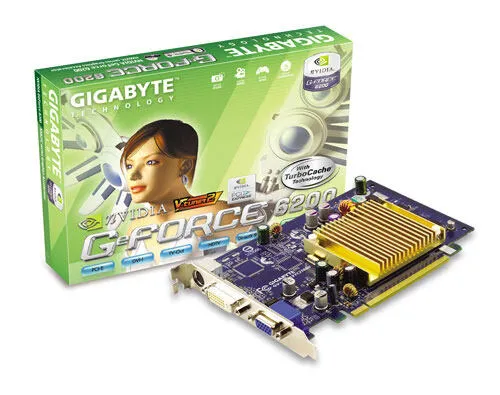 GIGABYTE NVIDIA GeForce 6200 with TurboCache GDDR Ekran Kartı