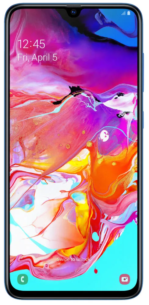 Samsung Galaxy A70 SM-A705 17 cm (6.7") Çift SIM Android 9.0 4G USB C Tipi 128 GB 4500 mAh Mavi Akıllı Telefon Cep Telefonu