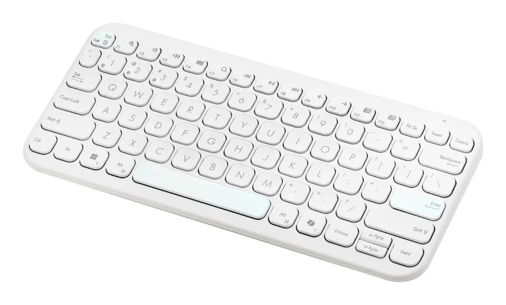 ASUS Marshmallow Keyboard KW100 Ev Bluetooth Beyaz Klavye Thumbnail 1