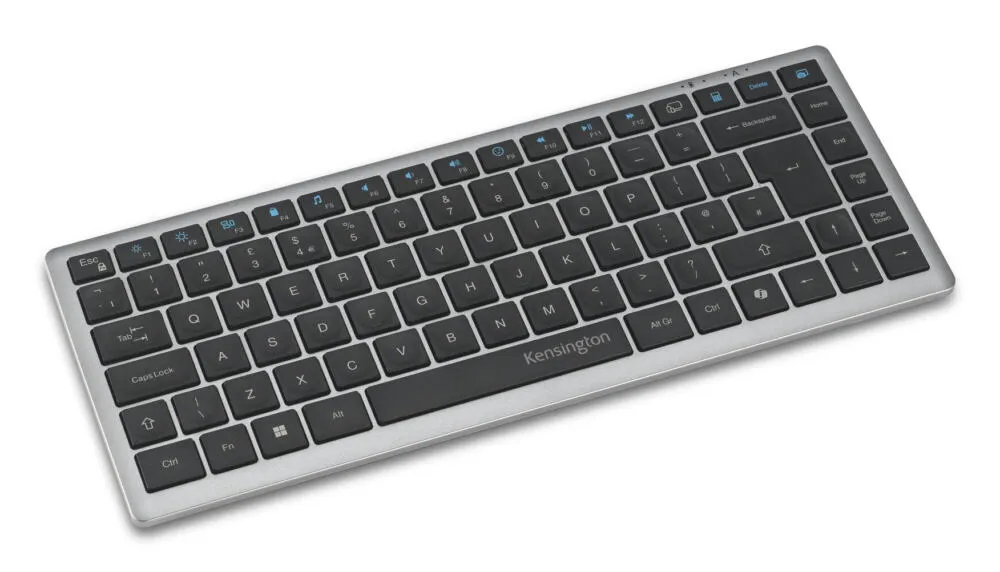 Kensington K75409FR Ev / Ofis RF Kablosuz + Bluetooth AZERTY Fransızca Gri Klavye Thumbnail 1