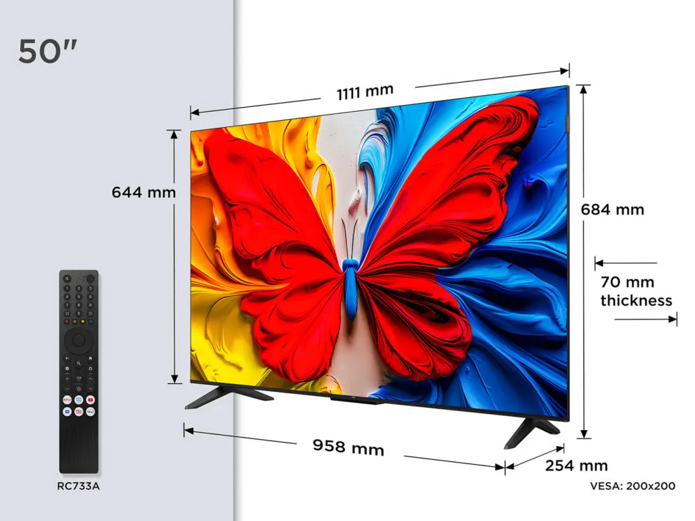 TCL S5K 50V5C-UK 50 inç Full HD QLED TV Thumbnail 4