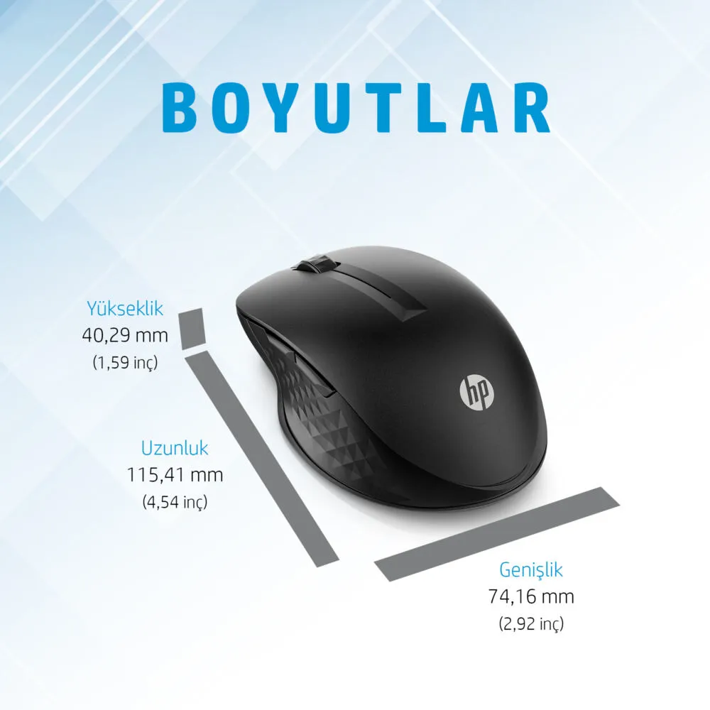 HP 430 Çoklu Cihaz 3B4Q2AA 1200 DPI Bluetooth Kablosuz Mouse Thumbnail 5