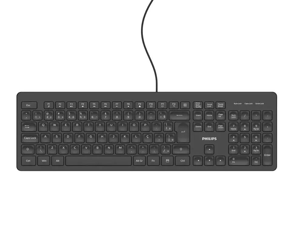 Philips 2000 series SPK6208B/94 Evrensel USB QWERTY Siyah Klavye