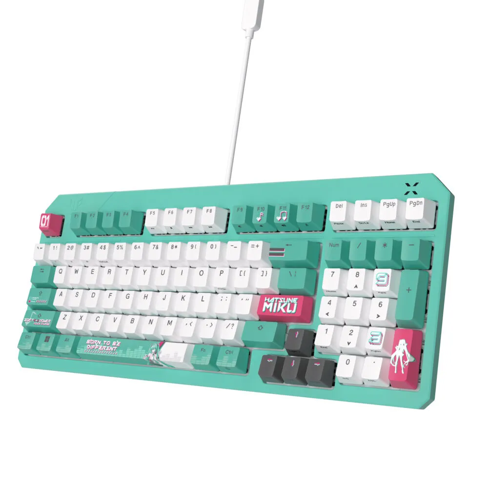 ASUS TUF Gaming K3 Gen II Hatsune Miku Edition 90MP0460-BKDA30 Mekanik RGB Oyuncu Klavyesi Thumbnail 4