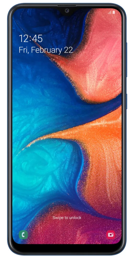 Samsung Galaxy A20 SM-A205F 16,3 cm (6.4") Çift SIM 4G Micro-USB 3 GB 32 GB 4000 mAh Mavi Akıllı Telefon Cep Telefonu
