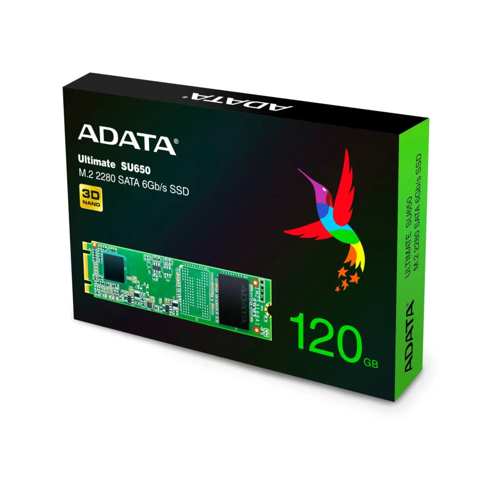 ADATA Ultimate SU650 120 GB ASU650NS38-120GT-C M.2 SSD Thumbnail 1