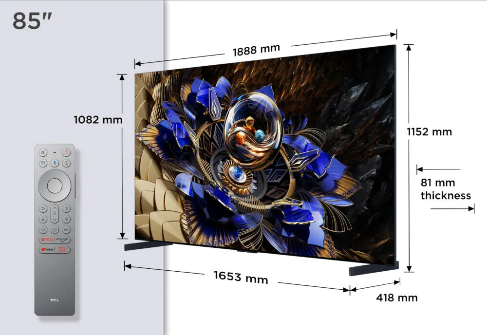 TCL 85X11K 85 inç 144Hz 4K Ultra HD TV Thumbnail 5