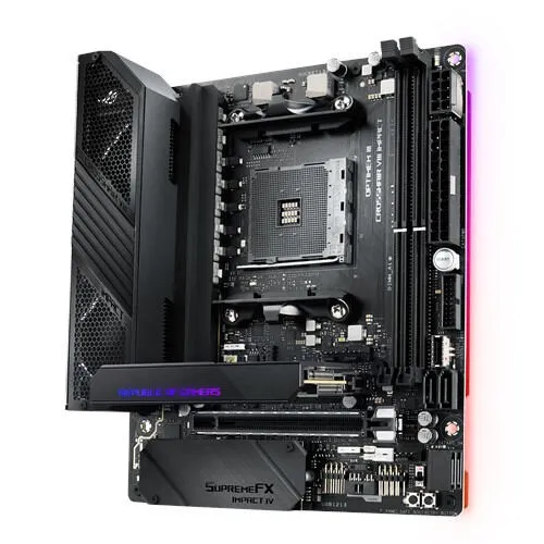 ASUS ROG Crosshair VIII Impact 90MB11Q0-M0EAY0 AM4 2x DDR4 Mini-ITX Anakart Thumbnail 2