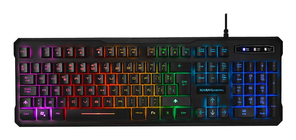 Mars Gaming MK218 Oyun USB QWERTY Rusça Siyah Oyuncu Klavyesi
