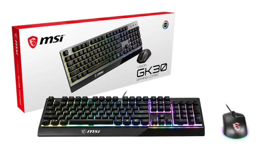 MSI VIGOR GK30 COMBO UA Mekanik RGB Klavye & Mouse Seti Thumbnail 7