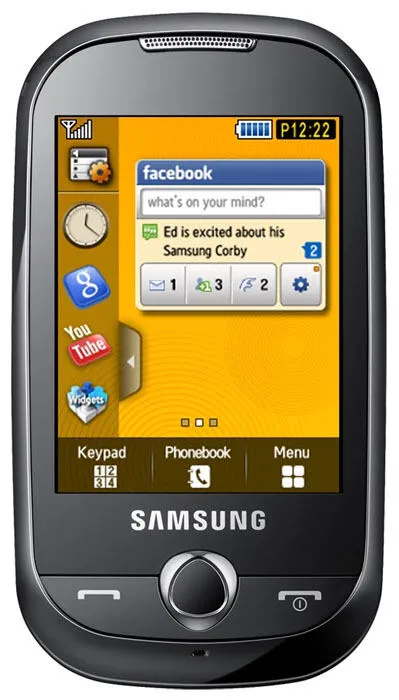 Samsung S3650 7,11 cm (2.8") Tek SIM 960 mAh Beyaz Akıllı Telefon Thumbnail 0