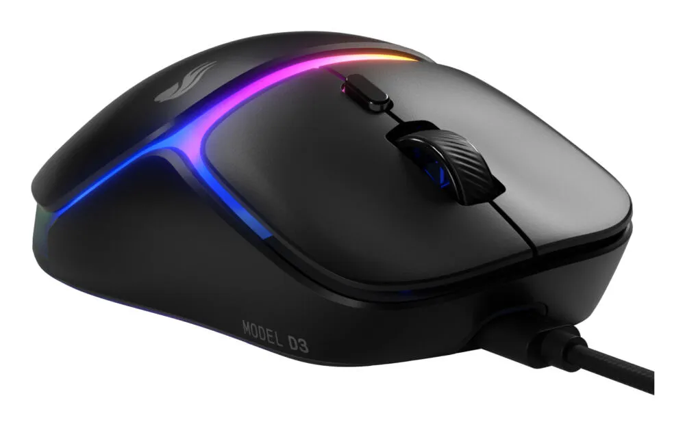 Glorious Gaming Model D3 Wired GLO-D3-W-BLK 30000 DPI Oyuncu Faresi Thumbnail 3