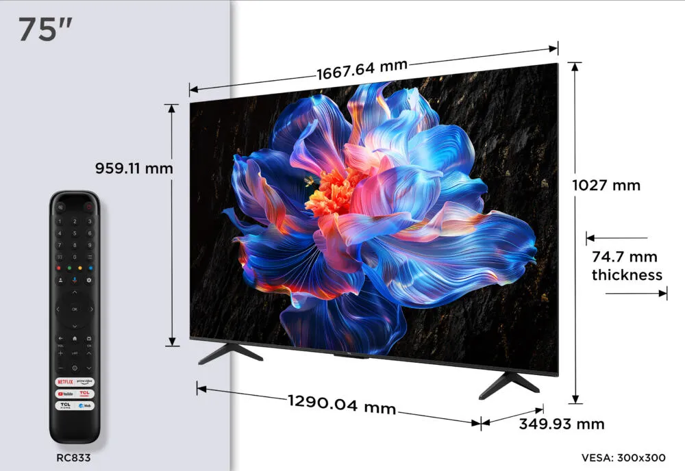 TCL 75P69K 75 inç 4K Ultra HD TV Thumbnail 5