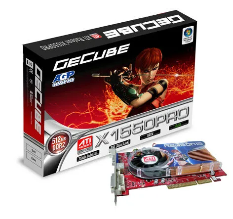ASUS RADEON X1550, AGP 8x, 512MB DDR 2, AVIVO Edition GDDR2 Ekran Kartı