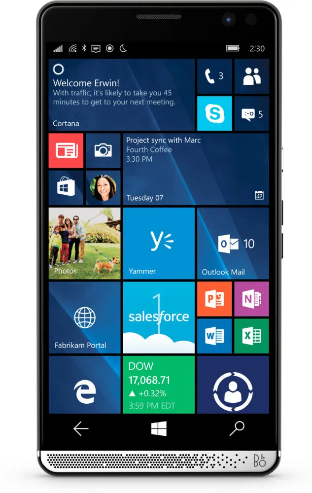HP Elite x3 Y1M43EA 64 GB 4 GB RAM Krom Akıllı Telefon Thumbnail 1