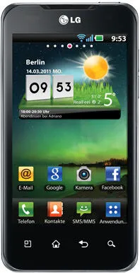 LG Optimus 2X P990 10,2 cm (4") Tek SIM Android 2.2 3G 1500 mAh Siyah Akıllı Telefon Thumbnail 0
