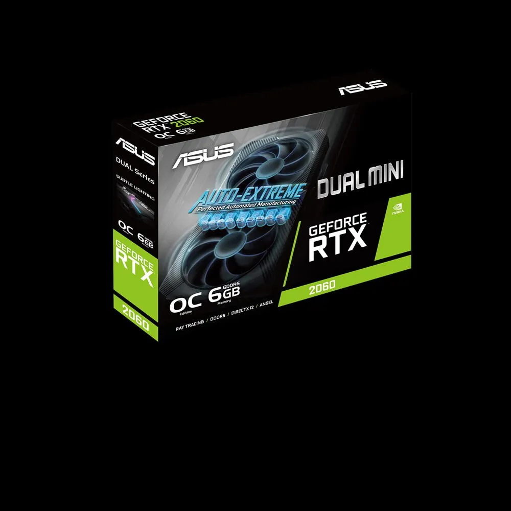 ASUS DUAL-RTX2060-O6G-MINI 6 GB GDDR6 Ekran Kartı Thumbnail 1
