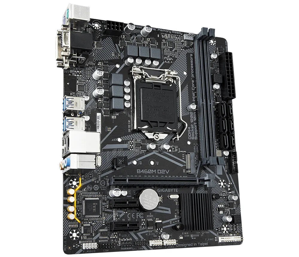 GIGABYTE B460M D2V LGA1200 2x DDR4 1x M.2 Micro-ATX Anakart Thumbnail 4