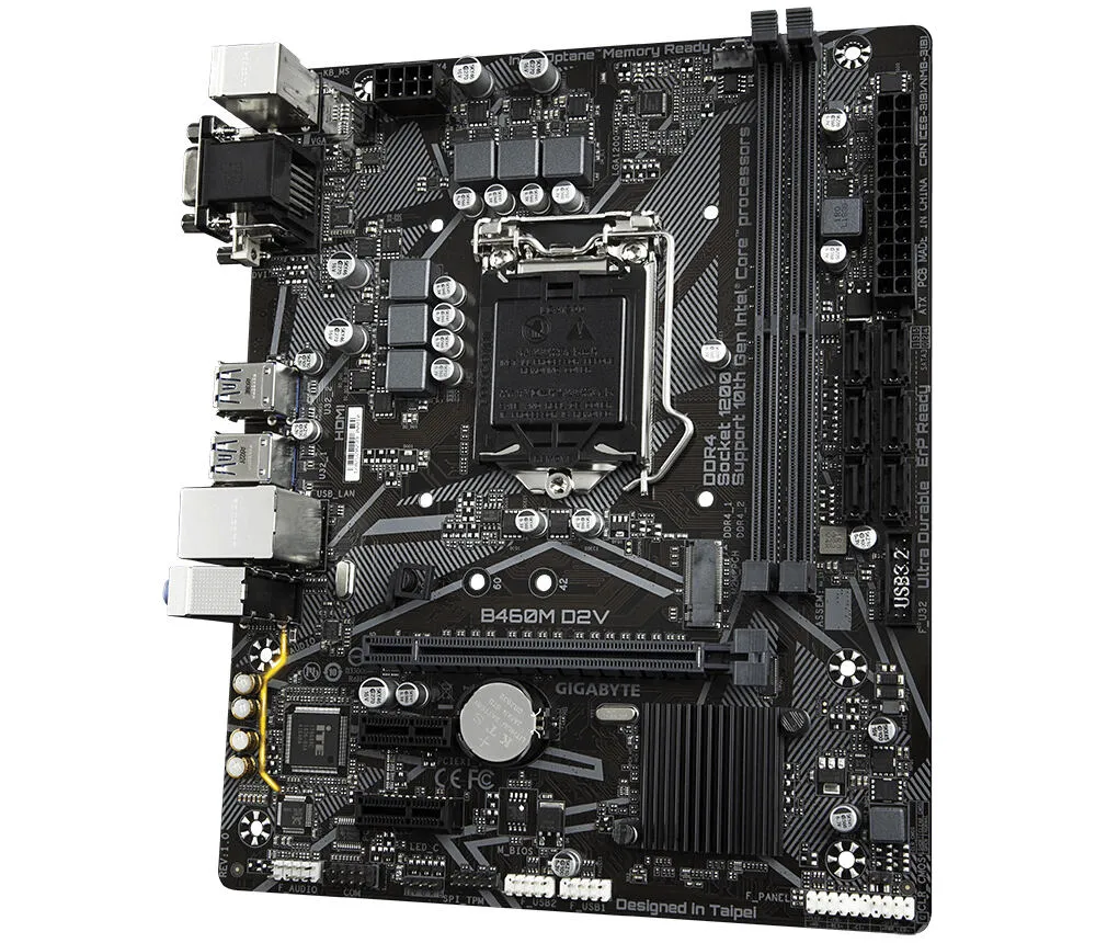 GIGABYTE B460M D2V LGA1200 2x DDR4 1x M.2 Micro-ATX Anakart Thumbnail 8