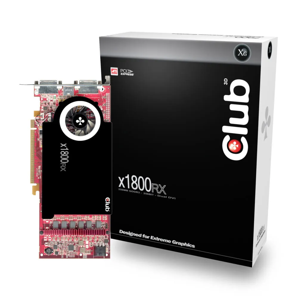 CLUB3D Radeon X1800GTO 256MB GDDR3 128 MB Ekran Kartı
