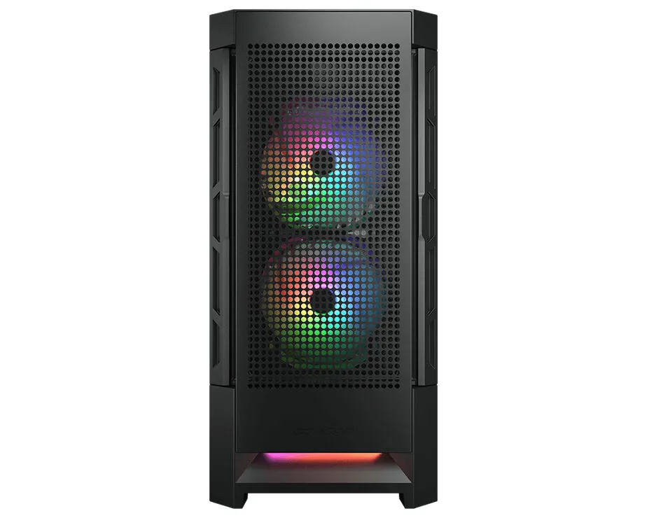 COUGAR Airface RGB Midi Dikey (Tower) Siyah Kasa