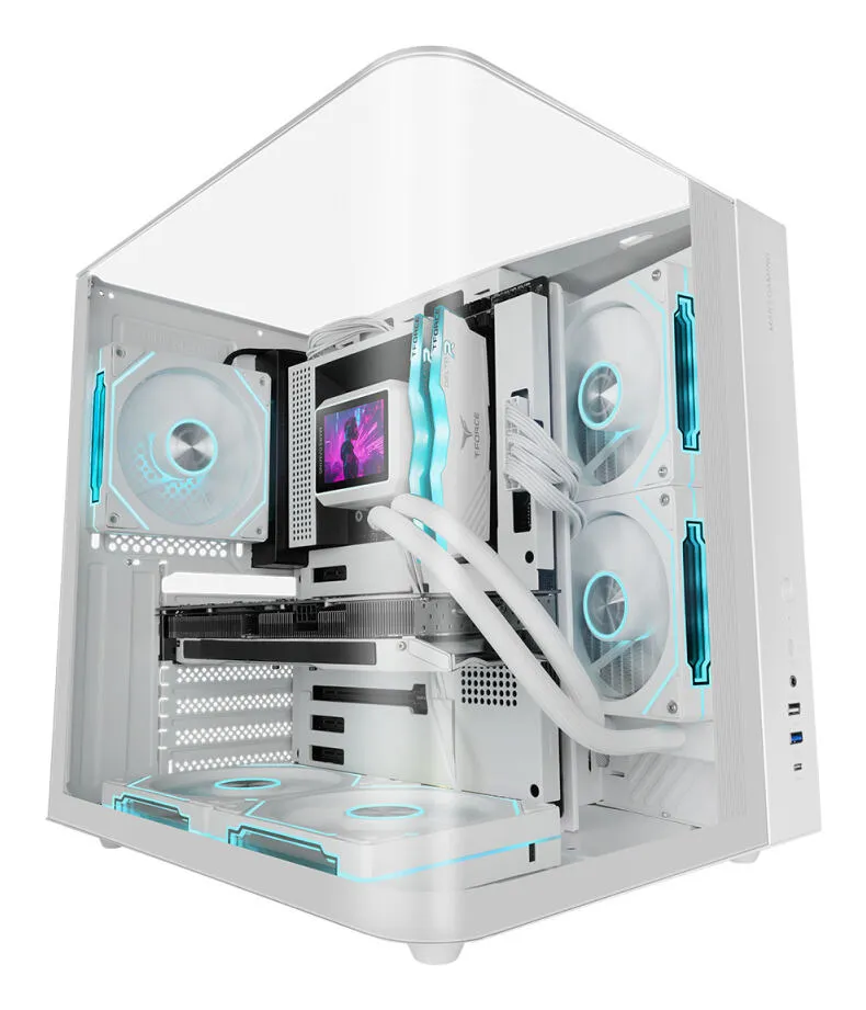 Mars Gaming MC-INFINIOLITEW Midi Dikey (Tower) Beyaz Kas