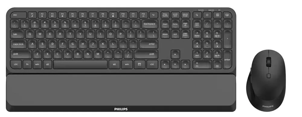 Philips 5000 series SPT6507B/25 Fare dahil Ofis RF kablosuz QWERTY İngilizce Siyah Klavye