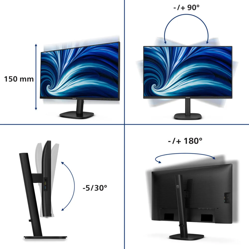 Philips 27B2N3500J/67 27 inç 120Hz 2K QHD Oyuncu Monitörü Thumbnail 8