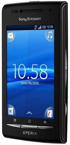 Sony Xperia X8 7,62 cm (3") Tek SIM Android 2.1 3G Micro-USB B 0,125 GB Siyah Akıllı Telefon